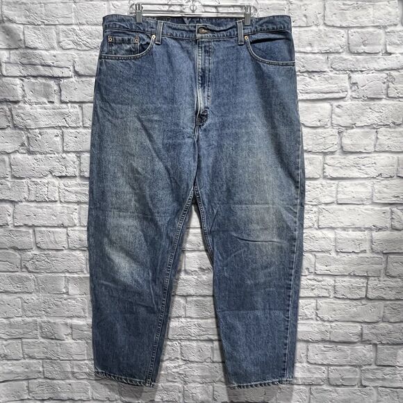 Vintage Levis 90’s Jeans Men Blue 550 Relaxed Fit Tapered Leg Denim Sz 40X30 USA - Picture 2 of 13